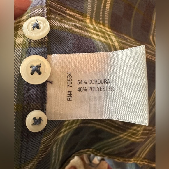 Orvis Heavy Flannel Hidden Button Down Collar Shirt - Picture 5 of 5